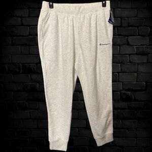 NWT Champion Spellout 3 Pocket Sweatpants Heather Gray Unisex Size 2X